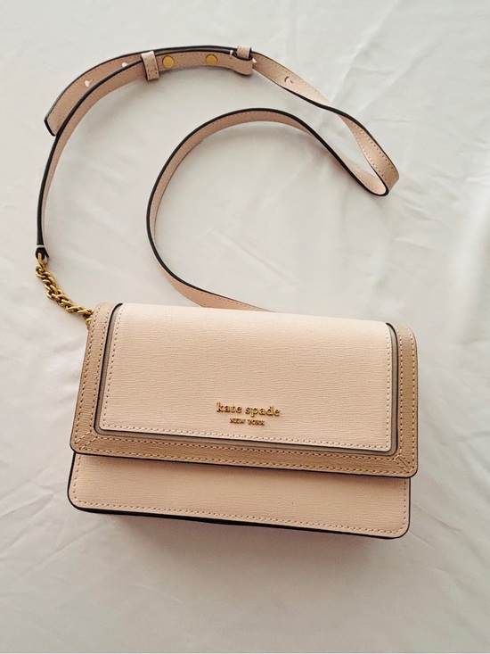 kate spade Handbags - Kate Spade New York Small Colorblocked Pink Purse with Chain Handle